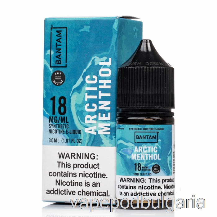 Vape Течности арктически ментол - бантамови соли - 30ml 48mg